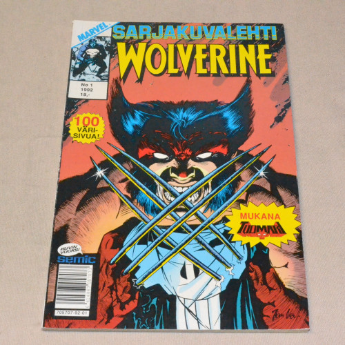 Sarjakuvalehti 01 - 1992 Wolverine